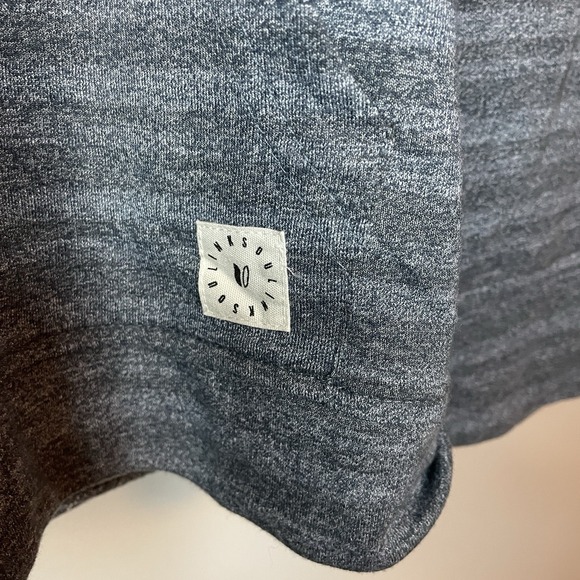 Linksoul Shirt Mens Large Grey Reverse Ink Dye Pullover Hoodie - Picture 2 of 6